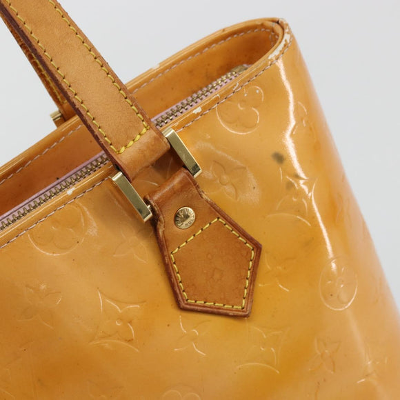 LOUIS VUITTON Monogram Vernis Houston Hand Bag Rose M91054 LV Auth ep14487
