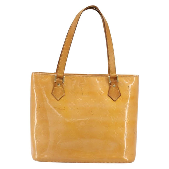LOUIS VUITTON Monogram Vernis Houston Hand Bag Rose M91054 LV Auth ep14487