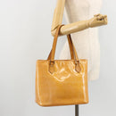 LOUIS VUITTON Monogram Vernis Houston Hand Bag Rose M91054 LV Auth ep14487-26