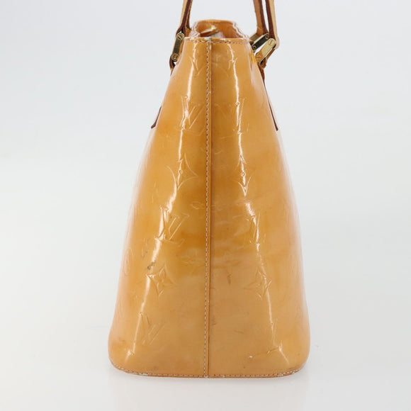 LOUIS VUITTON Monogram Vernis Houston Hand Bag Rose M91054 LV Auth ep14487