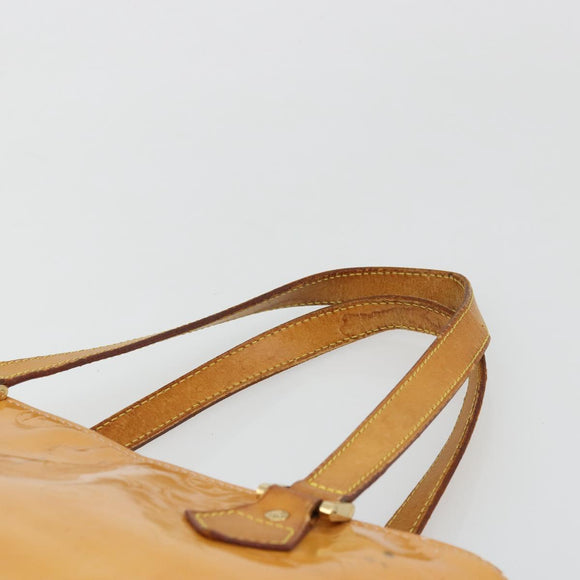 LOUIS VUITTON Monogram Vernis Houston Hand Bag Rose M91054 LV Auth ep14487