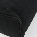 Christian Dior Canage Lady Dior Tote Bag Nylon Black Gold Auth ep14490-15