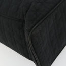 Christian Dior Canage Lady Dior Tote Bag Nylon Black Gold Auth ep14490-16