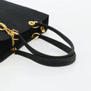 Christian Dior Canage Lady Dior Tote Bag Nylon Black Gold Auth ep14490-7
