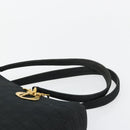 Christian Dior Canage Lady Dior Tote Bag Nylon Black Gold Auth ep14490-8