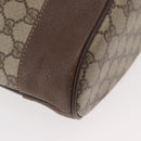 GUCCI GG Supreme Web Sherry Line Bag PVC Beige Gold 41 02 085 Auth ep14491-13