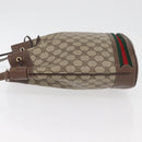 GUCCI GG Supreme Web Sherry Line Bag PVC Beige Gold 41 02 085 Auth ep14491-5