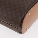 CELINE Macadam Canvas Shoulder Bag PVC Leather Brown Gold Auth ep14494-12
