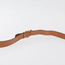 CELINE Macadam Canvas Shoulder Bag PVC Leather Brown Gold Auth ep14494-8