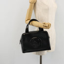 GUCCI Soho Hand Bag Patent Leather Black Silver 000 1274 0505 Auth ep14495-22
