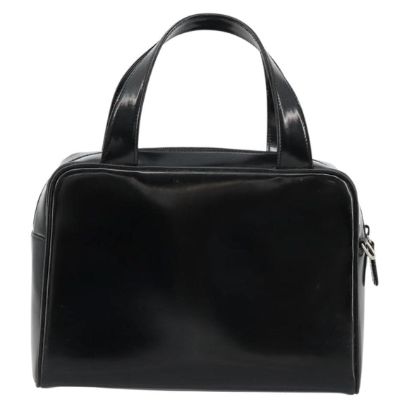 GUCCI Soho Hand Bag Patent Leather Black Silver 000 1274 0505 Auth ep14495