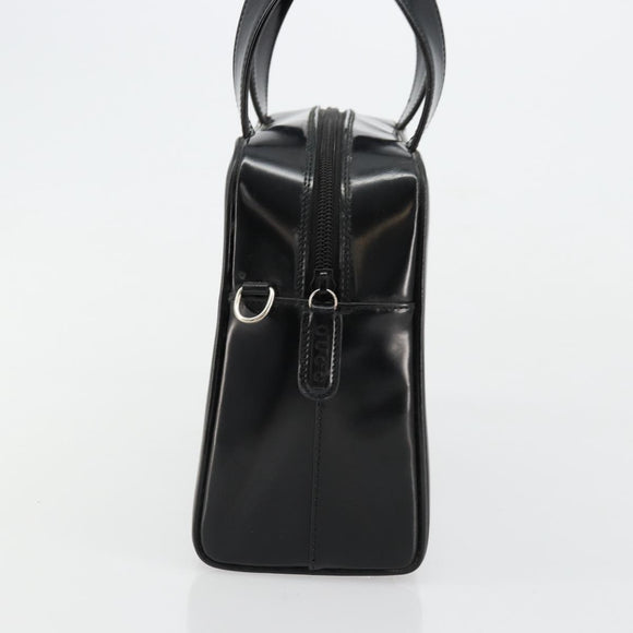 GUCCI Soho Hand Bag Patent Leather Black Silver 000 1274 0505 Auth ep14495