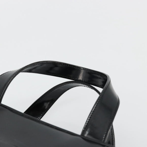 GUCCI Soho Hand Bag Patent Leather Black Silver 000 1274 0505 Auth ep14495