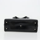 GUCCI Soho Hand Bag Patent Leather Black Silver 000 1274 0505 Auth ep14495-9