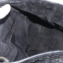 Christian Dior Hand Bag Leather Black Silver Auth ep14496-18