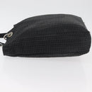 Christian Dior Hand Bag Leather Black Silver Auth ep14496-5