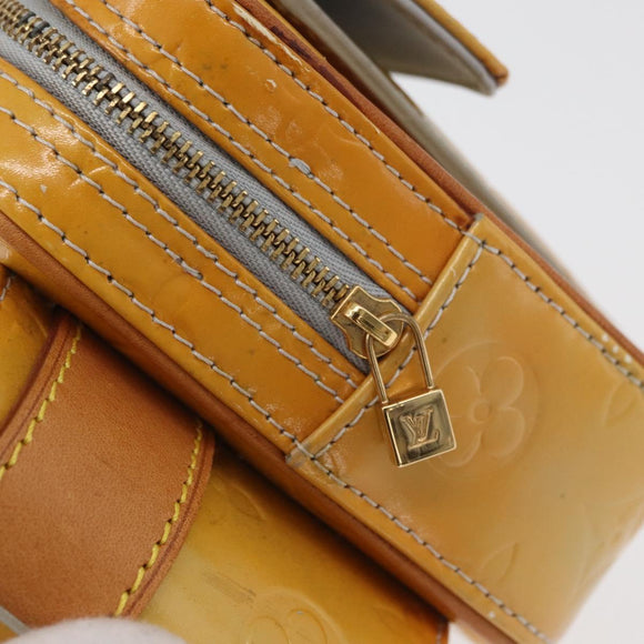 LOUIS VUITTON Monogram Vernis Fulton Waist bag Gris M91041 LV Auth ep14498