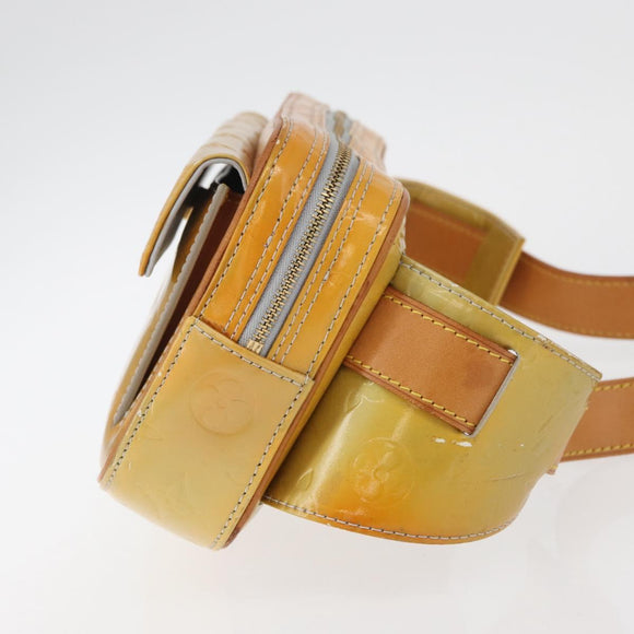 LOUIS VUITTON Monogram Vernis Fulton Waist bag Gris M91041 LV Auth ep14498