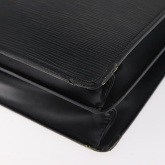 LOUIS VUITTON Epi Serviette Conseiller Business Bag Black M54422 LV Auth ep14499