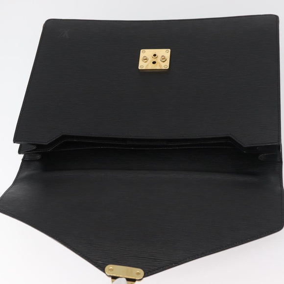 LOUIS VUITTON Epi Serviette Conseiller Business Bag Black M54422 LV Auth ep14499