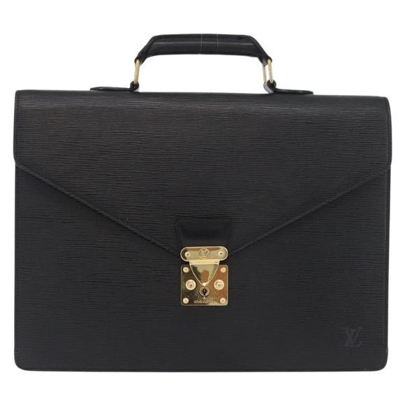 LOUIS VUITTON Epi Serviette Conseiller Business Bag Black M54422 LV Auth ep14499
