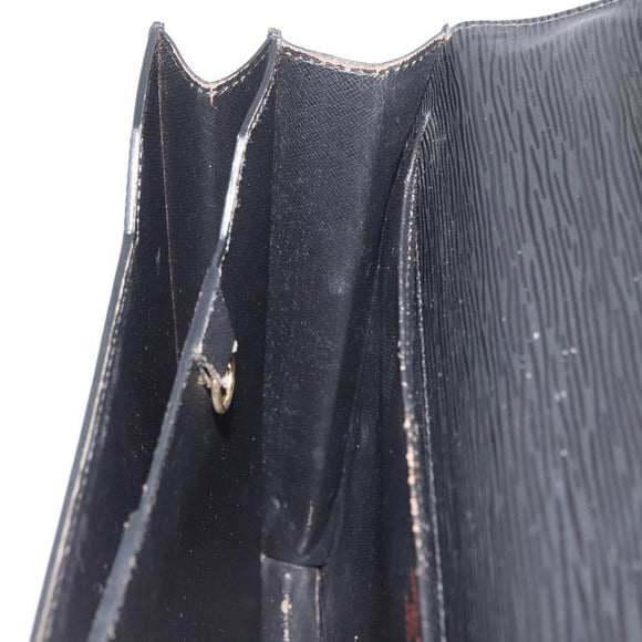 LOUIS VUITTON Epi Serviette Conseiller Business Bag Black M54422 LV Auth ep14499