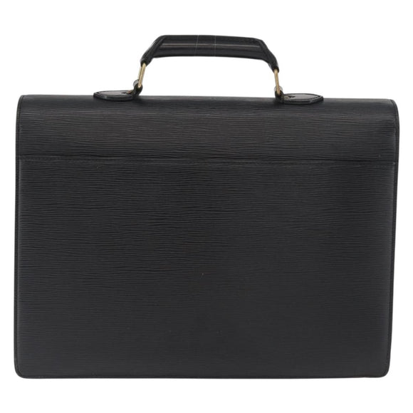 LOUIS VUITTON Epi Serviette Conseiller Business Bag Black M54422 LV Auth ep14499