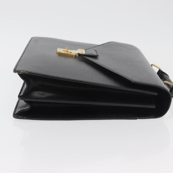 LOUIS VUITTON Epi Serviette Conseiller Business Bag Black M54422 LV Auth ep14499