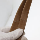 GUCCI Shoulder Bag Leather Brown Gold Auth ep14502-10