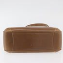 GUCCI Shoulder Bag Leather Brown Gold Auth ep14502-11