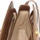 GUCCI Shoulder Bag Leather Brown Gold Auth ep14502-20
