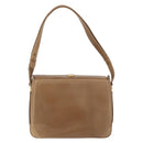 GUCCI Shoulder Bag Leather Brown Gold Auth ep14502-3