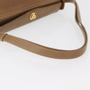 GUCCI Shoulder Bag Leather Brown Gold Auth ep14502-7
