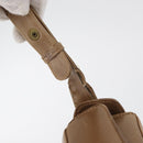 GUCCI Shoulder Bag Leather Brown Gold Auth ep14502-9