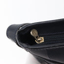 FENDI Pecan Canvas Shoulder Bag PVC Navy Gold Auth ep14503-15
