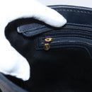 FENDI Pecan Canvas Shoulder Bag PVC Navy Gold Auth ep14503-20