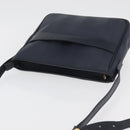 FENDI Pecan Canvas Shoulder Bag PVC Navy Gold Auth ep14503-6