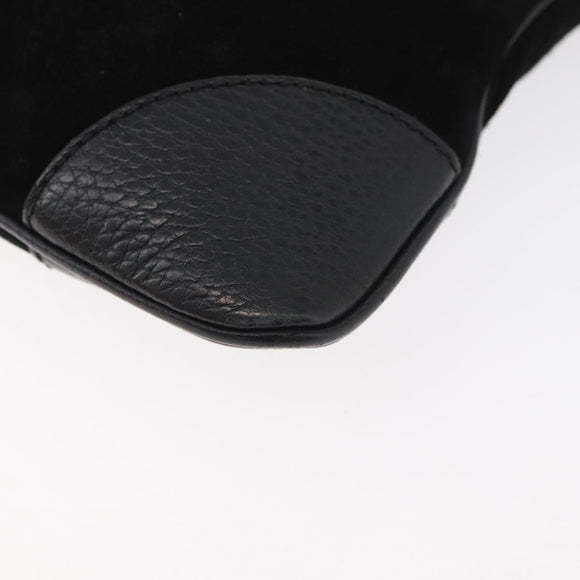 GUCCI GG Canvas Guccissima Bag Leather Suede Outlet Black 272396 Auth ep14504A