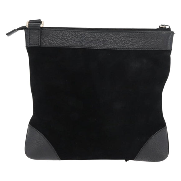 GUCCI GG Canvas Guccissima Bag Leather Suede Outlet Black 272396 Auth ep14504A