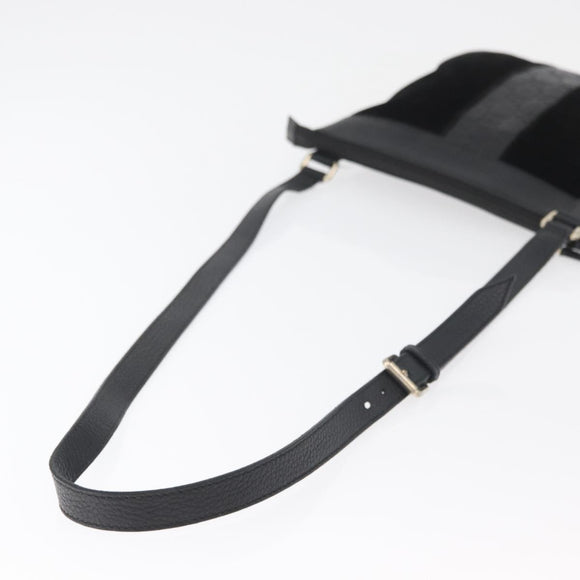 GUCCI GG Canvas Guccissima Bag Leather Suede Outlet Black 272396 Auth ep14504A