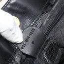 GUCCI Bamboo Shoulder Bag Suede 2way Black Gold 001 1014 1638 Auth ep14505-22
