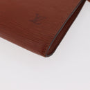 LOUIS VUITTON Epi Pochette Accessoires Beutel Braun M52953 LV Auth ep14506-15