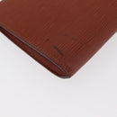 LOUIS VUITTON Epi Pochette Accessoires Beutel Braun M52953 LV Auth ep14506-16