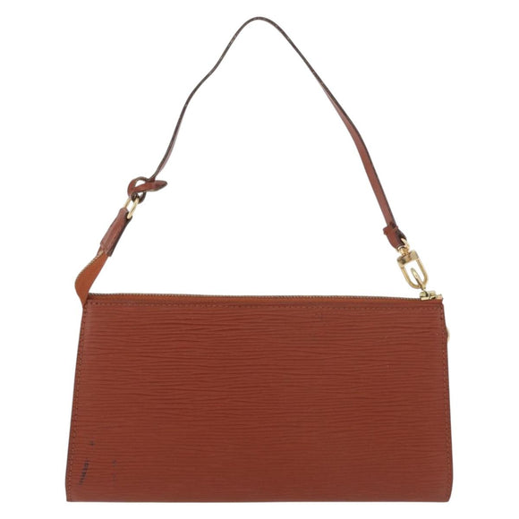 LOUIS VUITTON Epi Pochette Accessoires Beutel Braun M52953 LV Auth ep14506