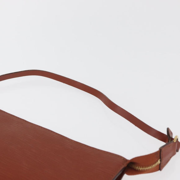 LOUIS VUITTON Epi Pochette Accessoires Beutel Braun M52953 LV Auth ep14506