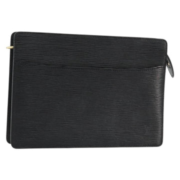 LOUIS VUITTON Epi Pochette Homme Clutch Bag Black M52522 LV Auth ep14507