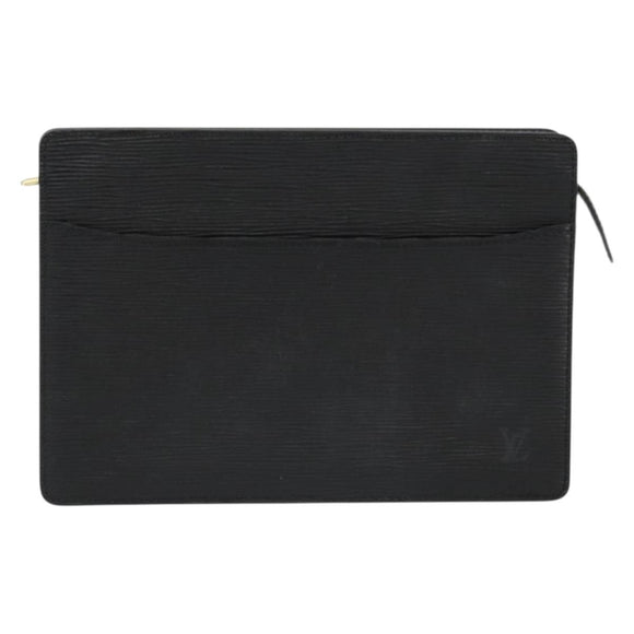 LOUIS VUITTON Epi Pochette Homme Clutch Bag Black M52522 LV Auth ep14507