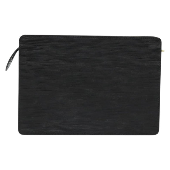 LOUIS VUITTON Epi Pochette Homme Clutch Bag Black M52522 LV Auth ep14507