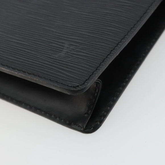 LOUIS VUITTON Epi Pochette Homme Clutch Bag Black M52522 LV Auth ep14507