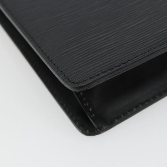LOUIS VUITTON Epi Pochette Homme Clutch Bag Black M52522 LV Auth ep14507